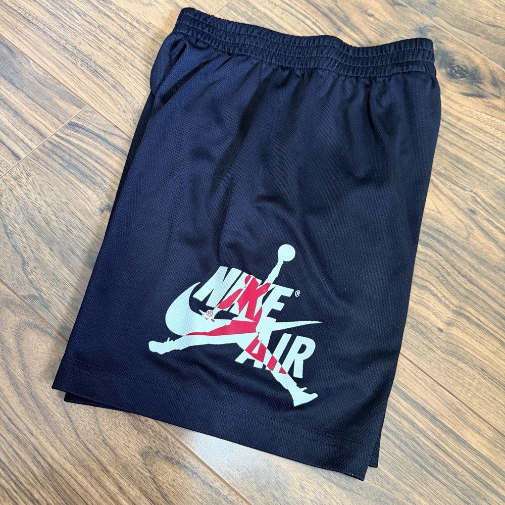 Boys Jordan Black Basketball Athletic Basketball Shorts Size M 8-10
